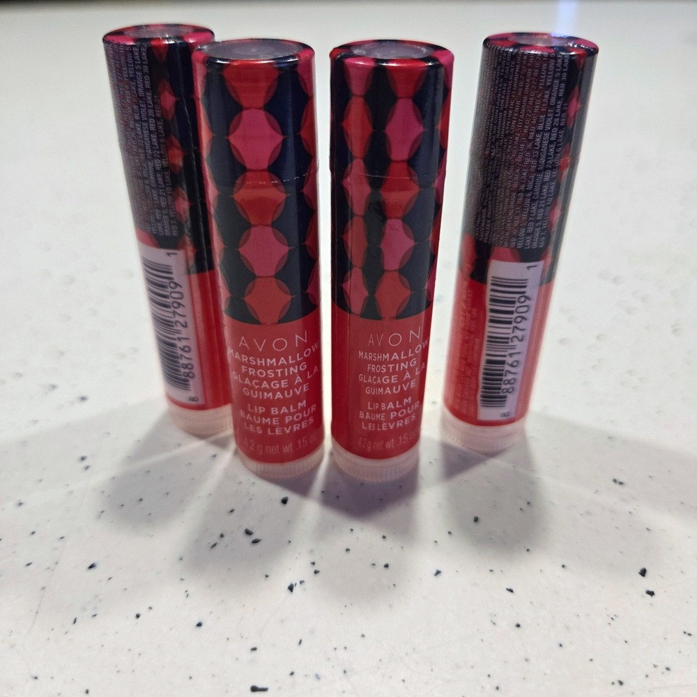 Avon Marshmallow Frosting Lip Balm 4 Pack New** Sealed Discontinued - Picture 5 of 5